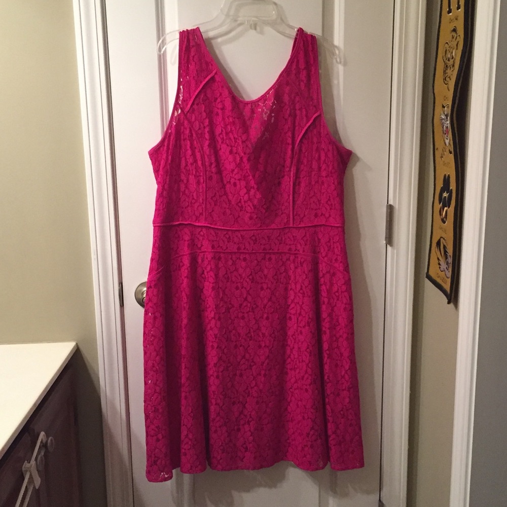 Formal Pink with Lace Overlay
